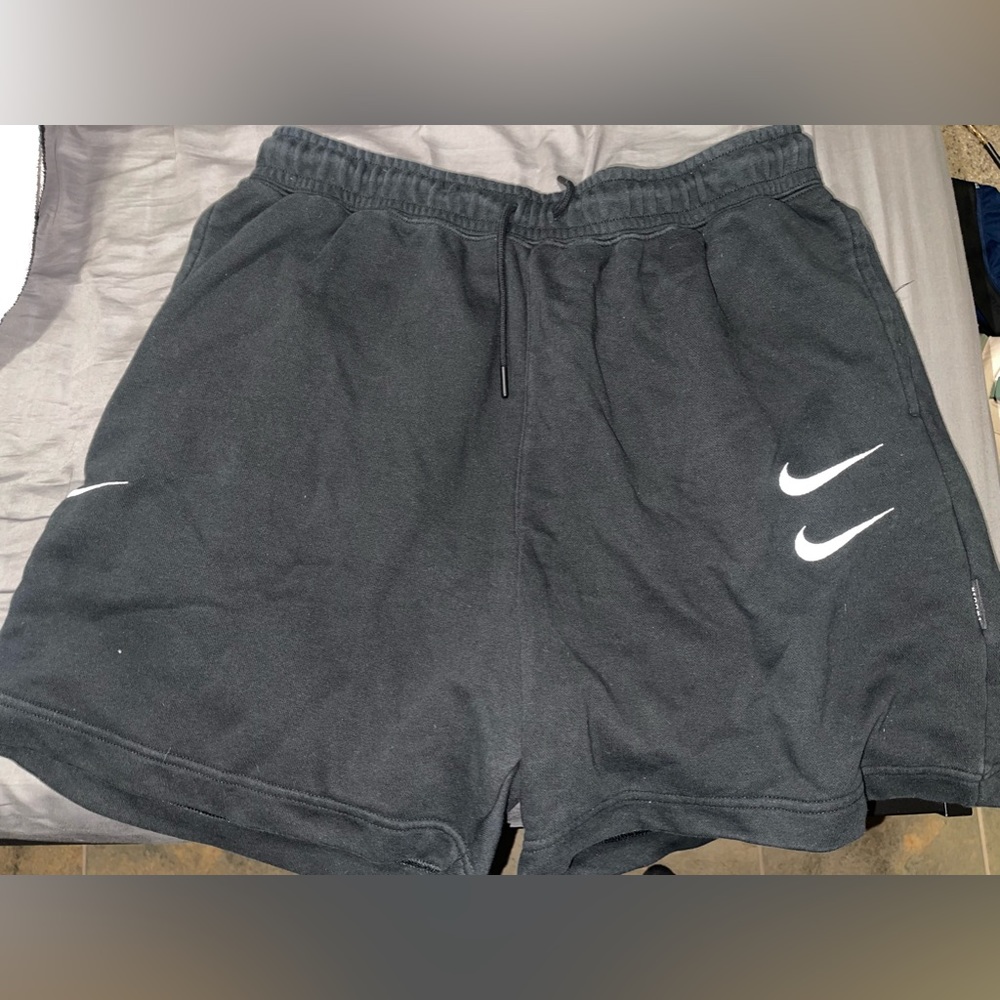 Nike double logo shorts.